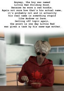 Little Red Striding Hood – BreedingDuties